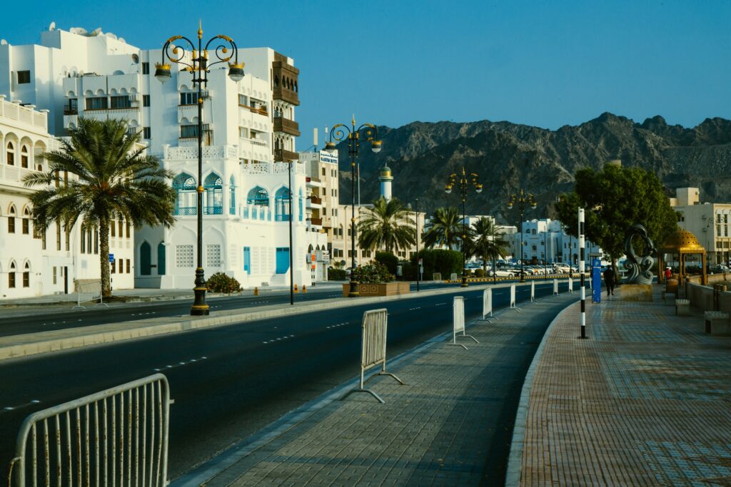 Landscape of Muscat, Oman, representing foreign divorce judgments and enforcement in BC